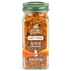 Simply Organic Salt-Free Spicy Seasoning 2.40 oz.