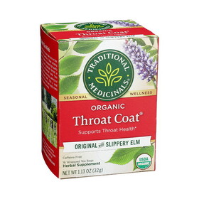 Traditional Medicinals Organic Throat Coat Tea 16 tea bags