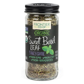 Frontier Co-op Sweet Basil Leaf, Cut & Sifted, Organic 0.56 oz.