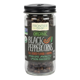Frontier Co-op Organic Black Peppercorns 2.12 oz.