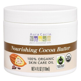 Aura Cacia Organic Fair Trade Certified Cocoa Butter 4 fl. oz.