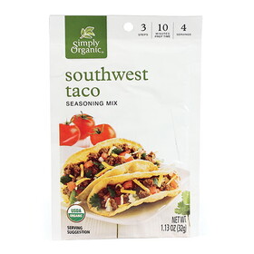 Simply Organic Southwest Taco Seasoning Mix 1.13 oz.