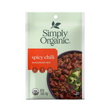 Simply Organic 18537 Spicy Chili Seasoning Mix 1.0 oz.