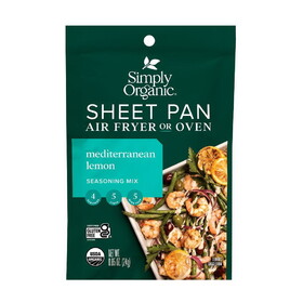 Simply Organic Sheet Pan Seasoning, Mediterranean Lemon 0.85 oz.