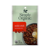 Simply Organic 18958 Mild Chili Seasoning Mix 1.0 oz.