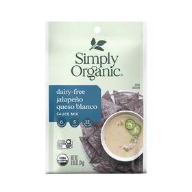 Simply Organic Dairy-Free Jalape&#241;o Queso Blanco Sauce Mix 0.85 oz.