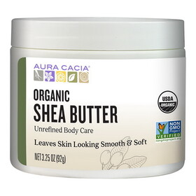 Aura Cacia Organic Unrefined Shea Butter 3.25 oz.