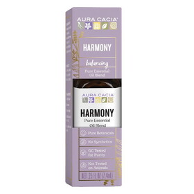 Aura Cacia Harmony Essential Oil Blend, Boxed 0.25 Fl. Oz.