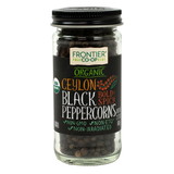 Frontier Co-op Ceylon Black Peppercorns, Whole, Organic 2.12 oz.
