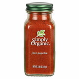 Simply Organic 19650 Hot Paprika 2.86 oz.
