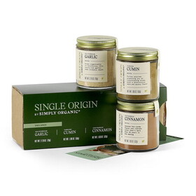 Single Origin by Simply Organic 3 Pack: Garlic, Cumin &amp; Cinnamon 6.58 oz.
