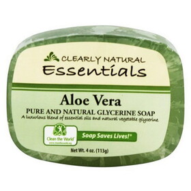 Clearly Natural Aloe Vera Glycerine Bar Soap 4 oz.