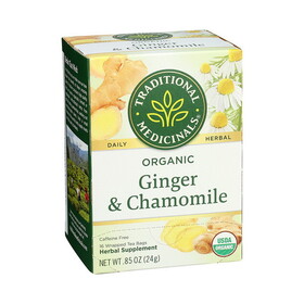 Traditional Medicinals Organic Ginger with Chamomille Tea 16 tea bags