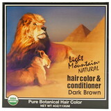 Light Mountain Dark Brown Henna Hair Color & Conditioner 4 oz.