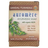 Auromere Sandalwood-Turmeric Ayurvedic Bar Soap 2.75 oz.