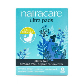 Natracare Ultra Regular Pad with Wings 14 count