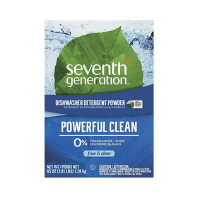 Seventh Generation Free & Clear Automatic Dishwasher Powder 45 oz.