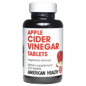 American Health 214652 Apple Cider Vinegar Supplements 200 tablets