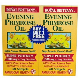 American Health 217195 Evening Primrose Oil 60 softgels twin pack