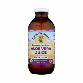 Lily Of The Desert 217510 Organic Preservative Free Aloe Vera Juice 16 fl. oz.