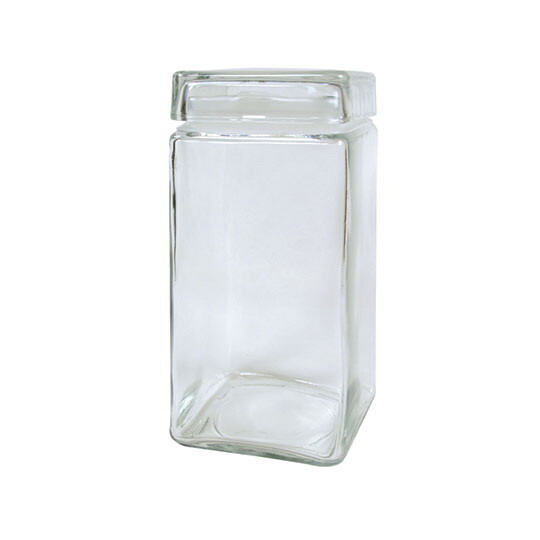 Small Glass Jar with Lid 30.5 oz.