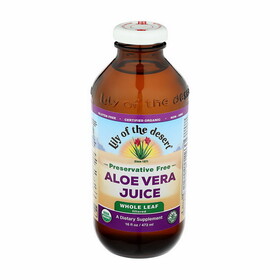 Lily Of The Desert Organic Preservative Free Whole Leaf Aloe Vera Juice 16 fl. oz.
