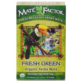 Mate Factor Original Fresh Green Yerba Mate Tea 24 tea bags