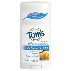 Tom's of Maine 217910 Apricot Long Lasting Deodorant Stick 2.25 oz.