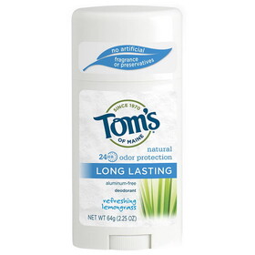 Tom's of Maine 217912 Lemongrass Long Lasting Deodorant Stick 2.25 oz.