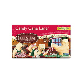 Celestial Seasonings 218206 Decaffeinated Candy Cane Lane Green Tea 20 tea bags