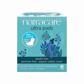 Natracare Ultra Super Pad with Wings 12 count
