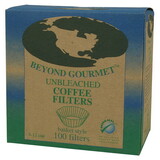 Beyond Gourmet 218858 Basket Style Unbleached Coffee Filters Basket