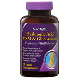 Natrol Vegetarian Hyaluronic Acid MSM & Glucosamine 90 capsules
