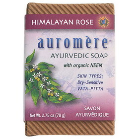 Auromere Himalayan Rose Ayurvedic Bar Soap 2.75 oz.
