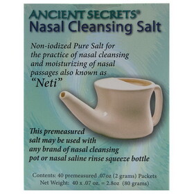 Ancient Secrets Nasal Cleansing Salt 40 (2 gram) packets