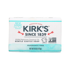 Kirk's Fragrance Free Coco Castile Bar Soap 4 oz.