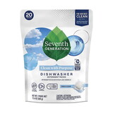 Seventh Generation 223595 Free & Clear Automatic Dish Detergent Pacs 20 ct