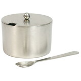 Culinary Accessories 223873 Stainless Steel Salt Cellar with Spoon 2 oz.