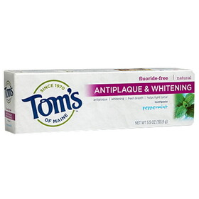 Tom's of Maine 224152 Peppermint Fluoride-Free Toothpaste
