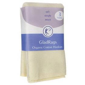 GladRags Organic Cotton Hankies 3-Pack
