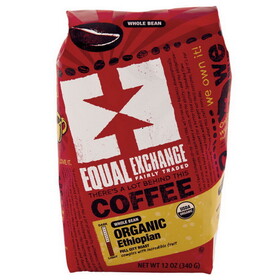 Equal Exchange Organic Ethiopian Whole Bean Coffee 12 oz.