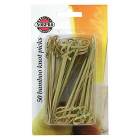 Culinary Accessories Bamboo Knot Picks 50 (4.5 inch) count