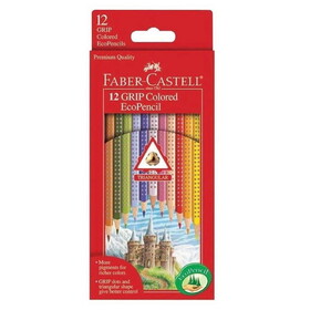 Faber Castell GRIP Triangular Colored Pencils 12 count