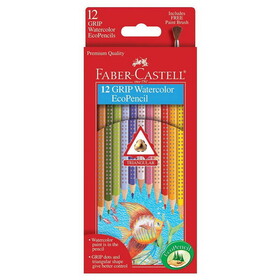 Faber Castell GRIP Triangular Water Color EcoPencils 12 count