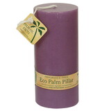 Aloha Bay 225408 Unscented Violet Pillar Candle 2 1/4