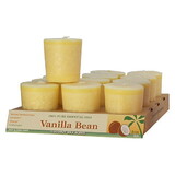 Aloha Bay 225426 Vanilla Bean Cream Votive Candles 12 count