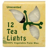 Aloha Bay 225441 Unscented White Tea Lights 12 pack