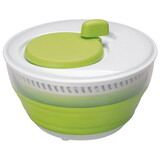 Accessories Green and White 3 Quart Collapsible Salad Spinner