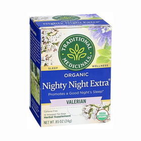 Traditional Medicinals Organic Nighty Night Valerian Tea 16 tea bags