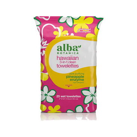 Alba Botanica 3-in-1 Clean Towelettes 25 count